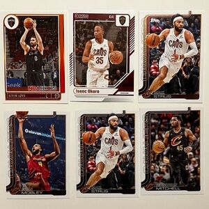 Lot of 6 Cleveland Cavaliers Basketball Card Lot - Cavs